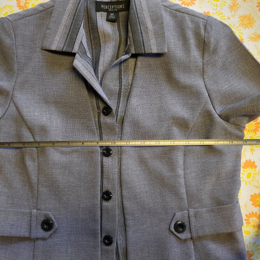 Perceptions Gray Pantsuit Vintage - image 7